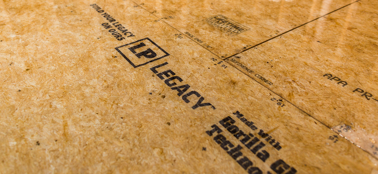 LP Legacy<sup>®</sup> Premium Sub-Flooring in 23/32 Performance Category is APA Structural I Rated Sheathing, which makes it a great sub-floor option for builds that require exceptional load bearing or stiffness.