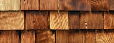 revestimiento de tejas de cedro