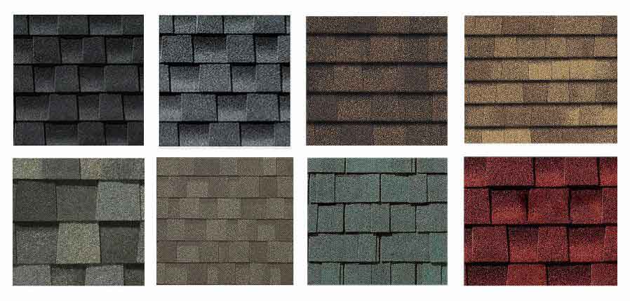shingle colors for roofs