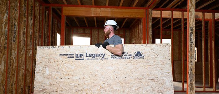 Builder carrying Legacy board