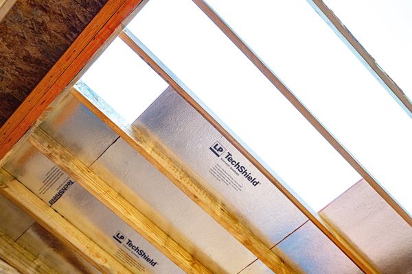 lp techshield exposed over i-joists