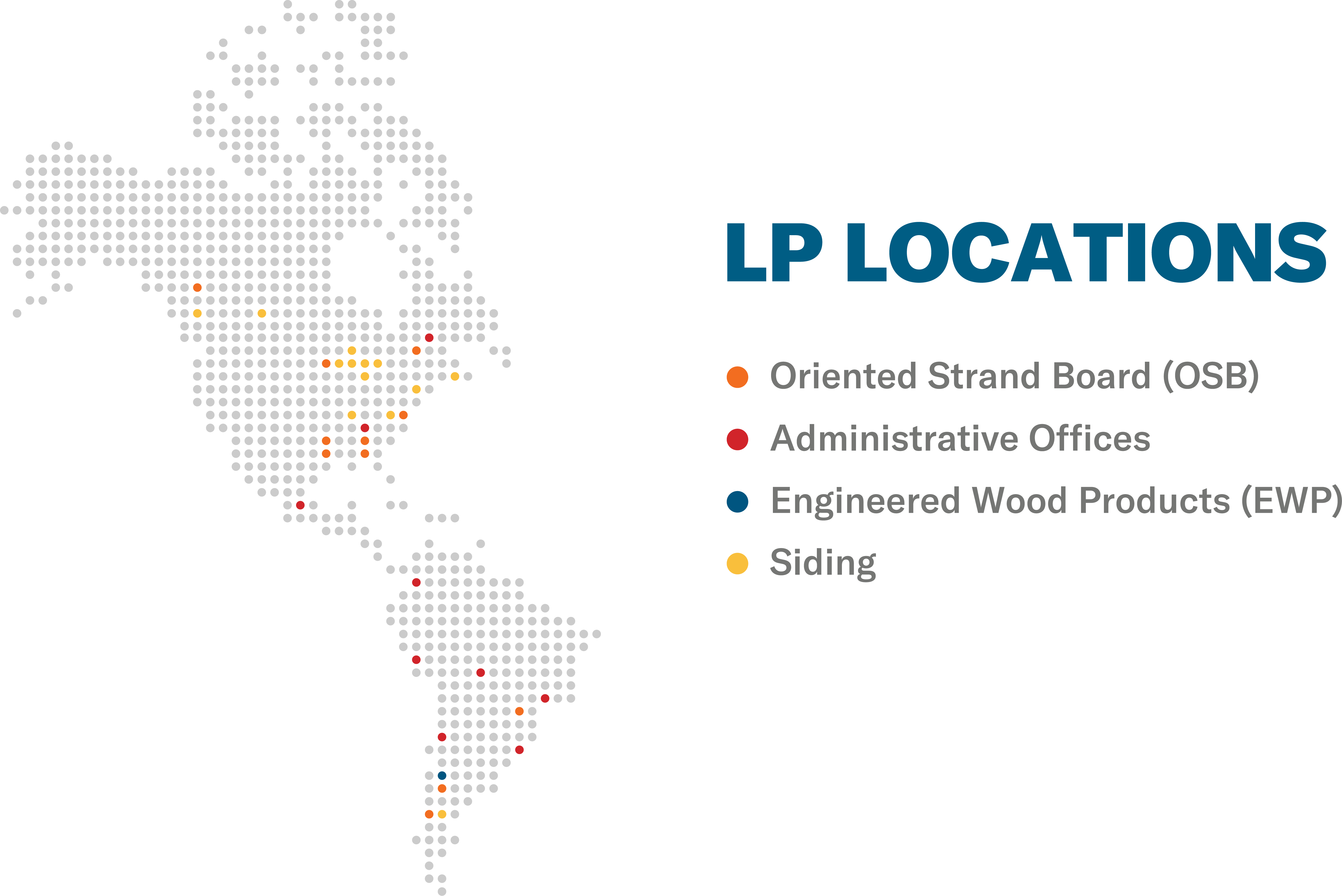 LP locations map